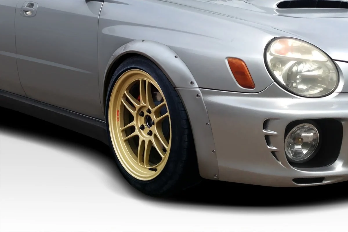 Extreme Dimensions Duraflex Race Front Fender Flares 4 Piece 02-03 Impreza WRX 4DR