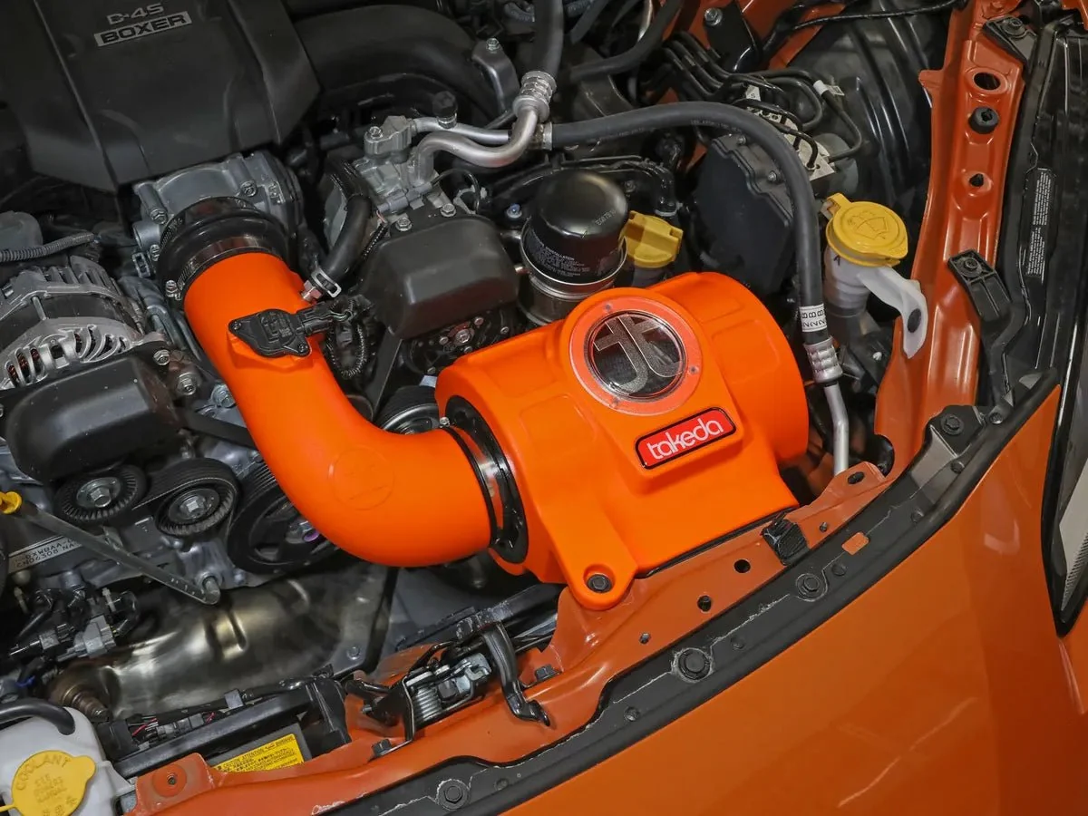 aFe Power Takeda Momentum Orange Edition Cold Air Intake System w/ Black Pro 5R Filter 2022-2026 BRZ / 2022-2026 GR86 - Image 2