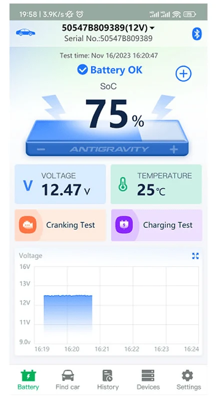 Antigravity Batteries Bluetooth Battery Tracker Plus - Image 4