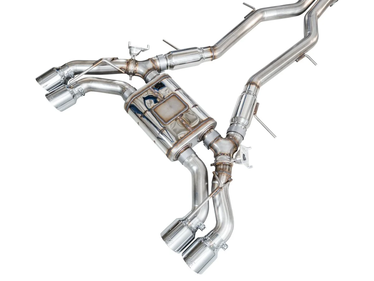 AWE SwitchPath Catback Exhaust Chrome Silver Tips 2022+ Cadillac CT5-V Blackwing - Image 6