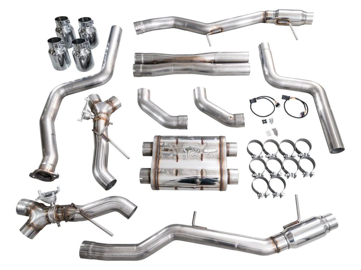 AWE SwitchPath Catback Exhaust Chrome Silver Tips 2022+ Cadillac CT5-V Blackwing - Image 8