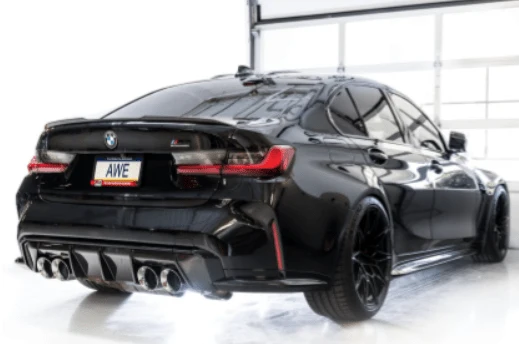 AWE SwitchPath Catback Exhaust w/ Chrome Silver Tips 2021-2025 BMW M3 / M4 - Image 4