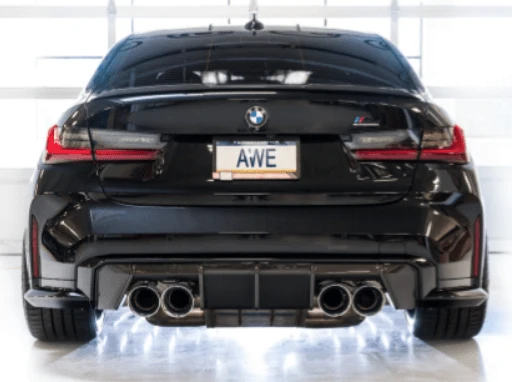 AWE SwitchPath Catback Exhaust w/ Chrome Silver Tips 2021-2025 BMW M3 / M4 - Image 5