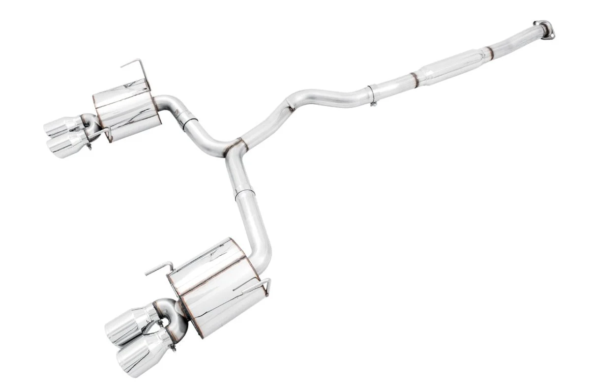 AWE Touring Edition Catback Exhaust w/ Chrome Silver Tips 2011-2021 STI Sedan - Image 4