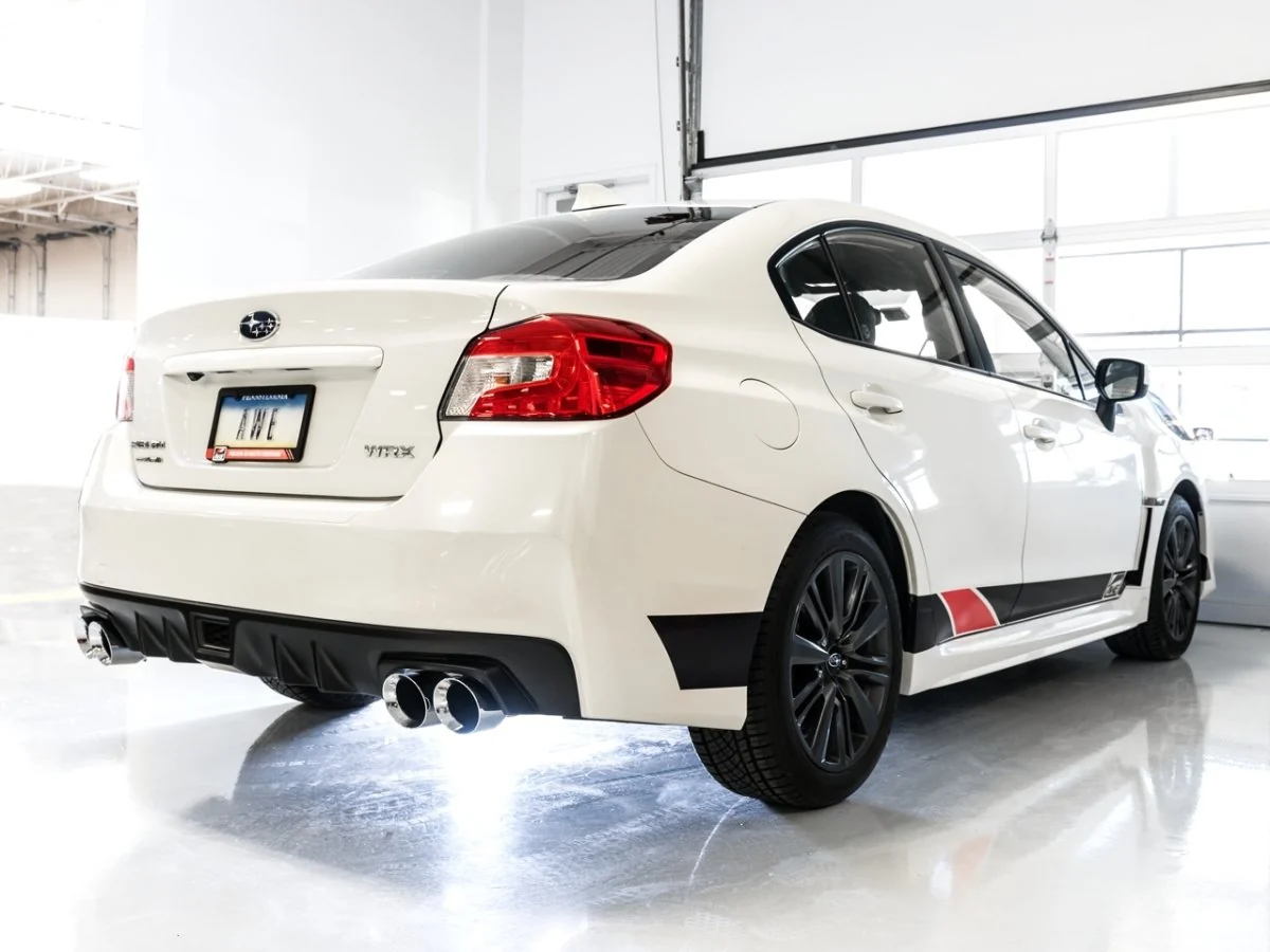 AWE Touring Edition Catback Exhaust w/ Chrome Silver Tips 2015-2021 WRX - Image 2