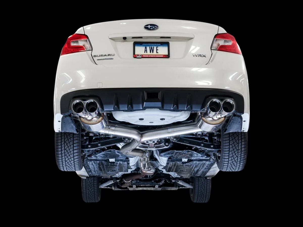 AWE Touring Edition Catback Exhaust w/ Chrome Silver Tips 2015-2021 WRX - Image 5