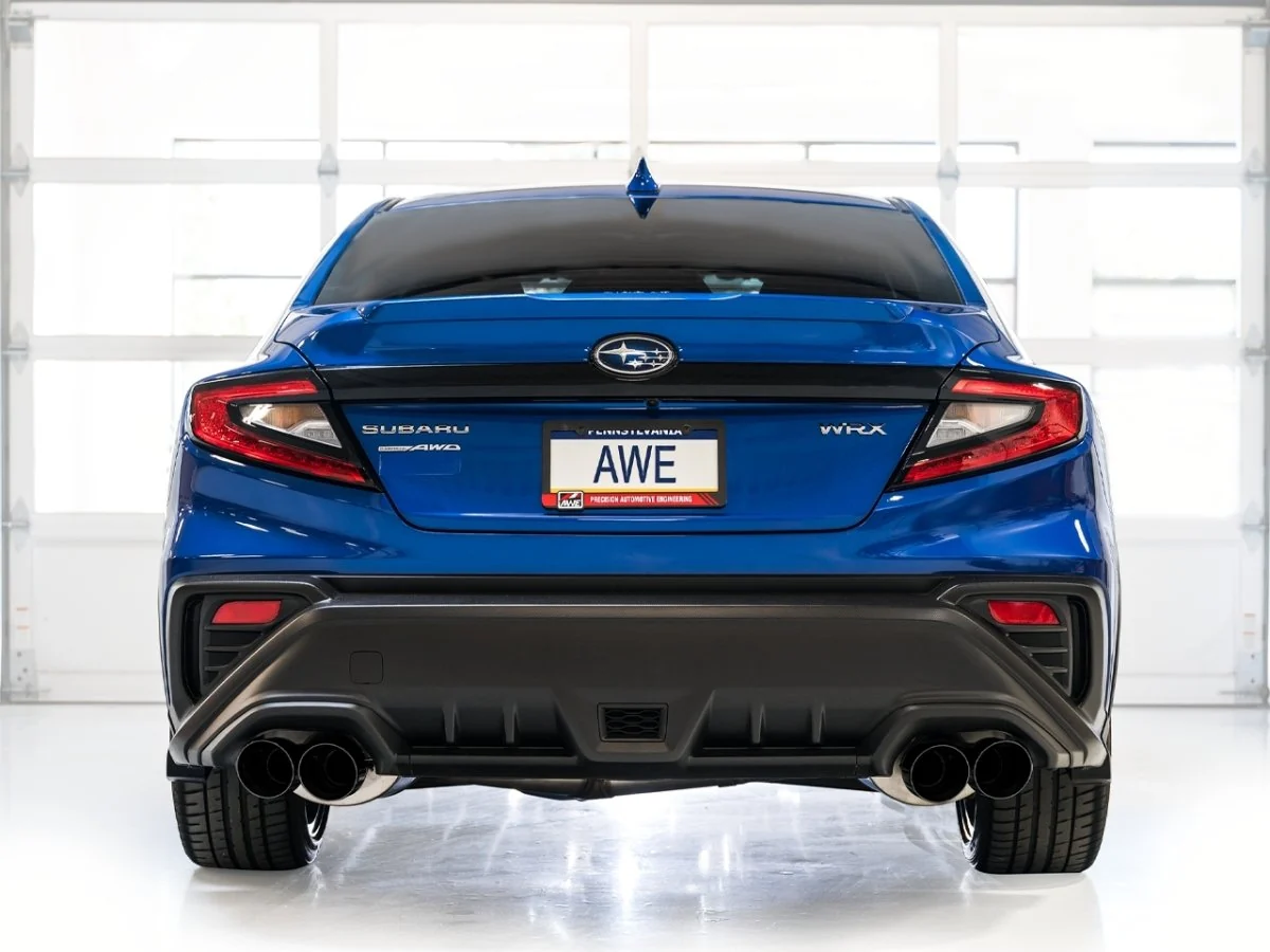 AWE Touring Edition Catback Exhaust w/ Diamond Black Tips 2022-2026 WRX - Image 13