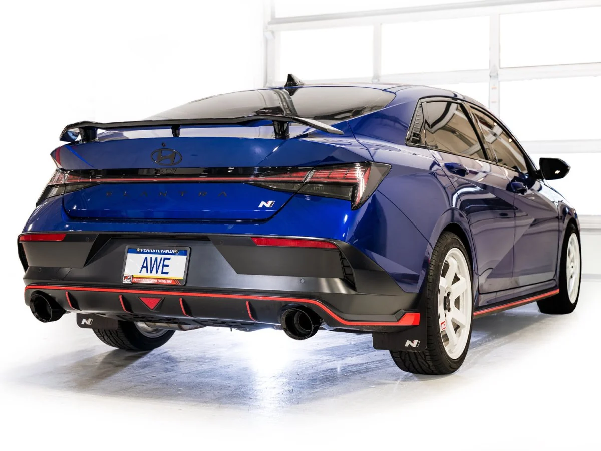 AWE Track Edition Catback Exhaust Diamond Black Tips 2022-2026 Elantra N - Image 13