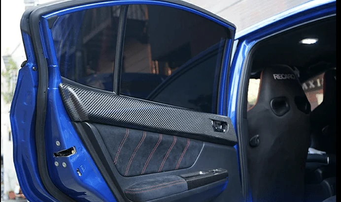 Axis Parts Dry Carbon Rear Door Trim Cover 2015-2021 WRX / 2015-2021 STI - Image 5