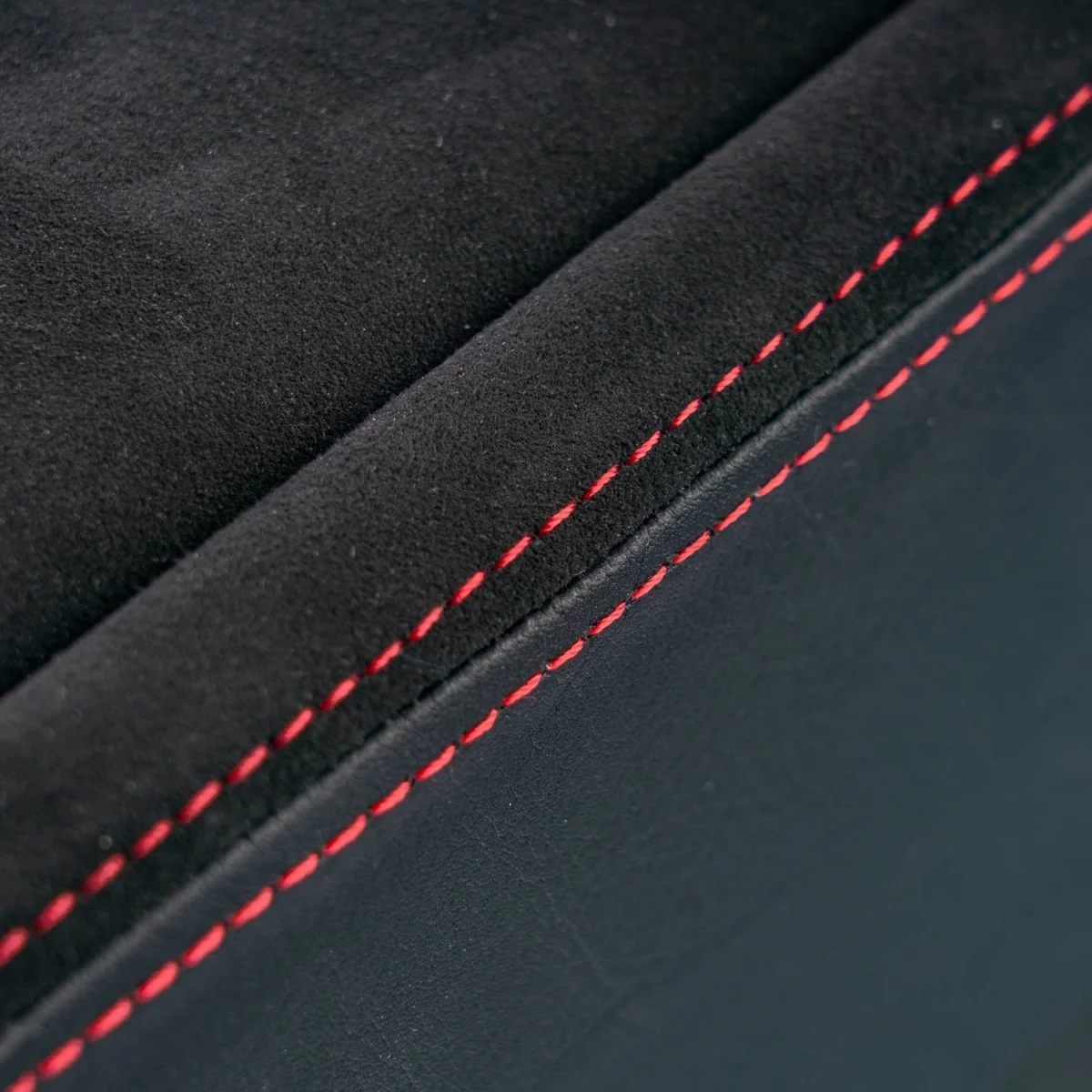 Axis Parts Ultrasuede Center Console Replacement Black w/ Red Stitching 22-24 BRZ / 22-24 GR86 - Image 4