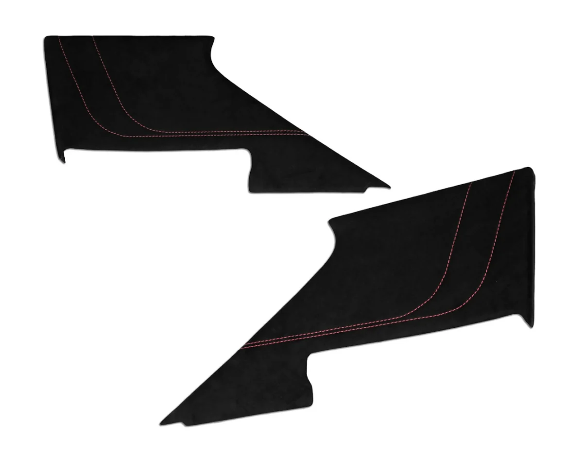 Axis Parts Ultrasuede Door Panel Cover Black w/ Red Stitching 2022-2026 BRZ / 2022-2026 GR86