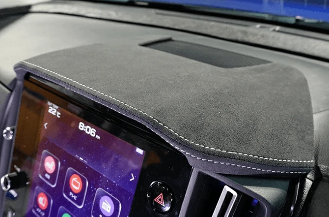 Axis Parts Ultrasuede Infotainment Hood Cover Black w/ Red Stitching 2022-2026 WRX / 2024-2025 Crosstrek / 2024-2025 Impreza - Image 10