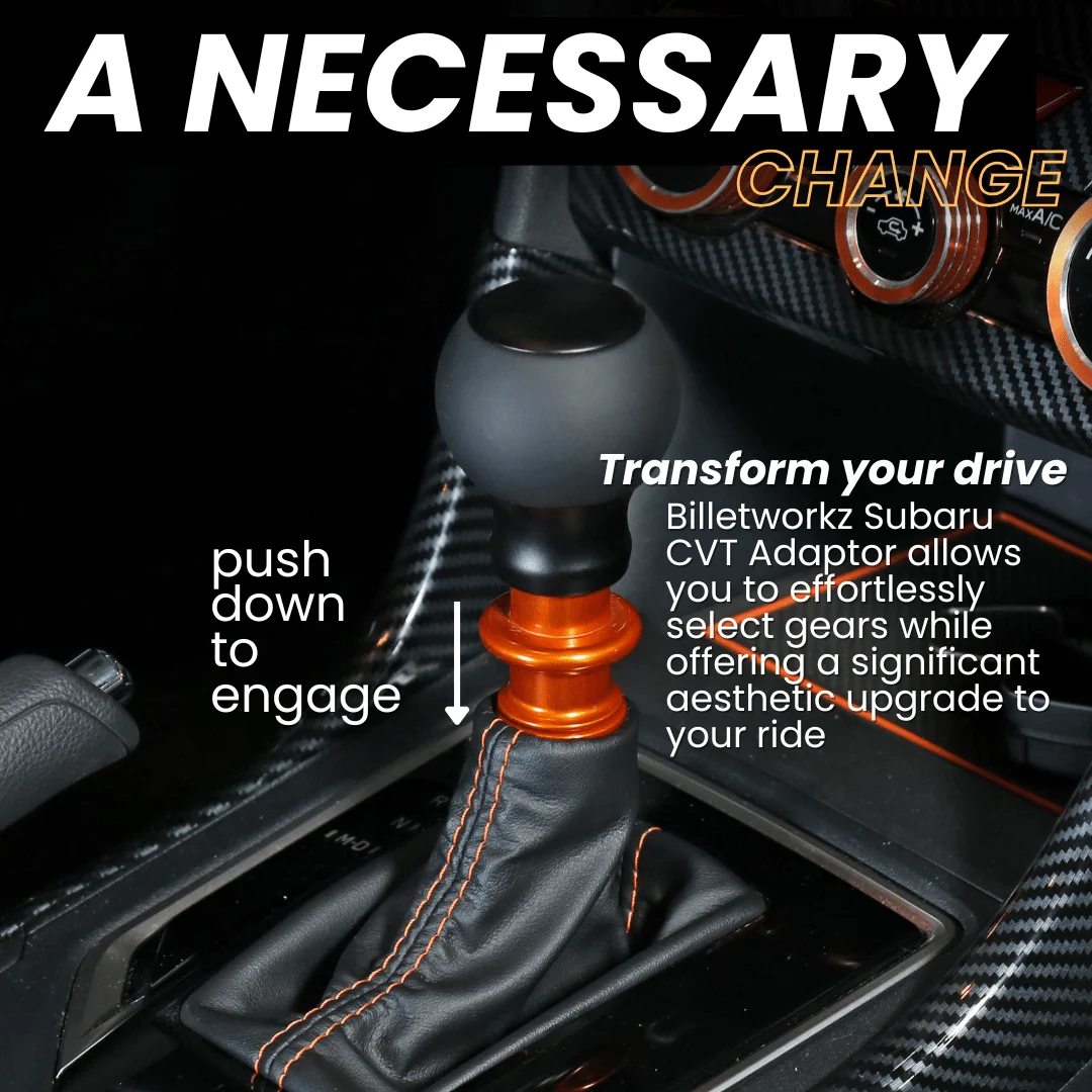 Billetworkz Automatic Shifter CVT Push-Down Lockout Fits Most Subaru Models - Red Cosmic Space - Image 2