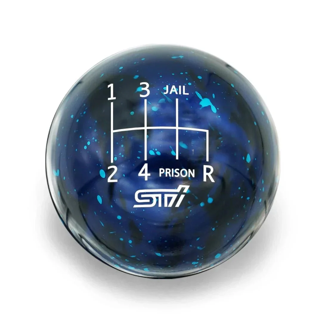 Billetworkz Cosmic Space 6 Speed Shift Knob STI Jail-Prison Engraving Subaru STI - Image 24