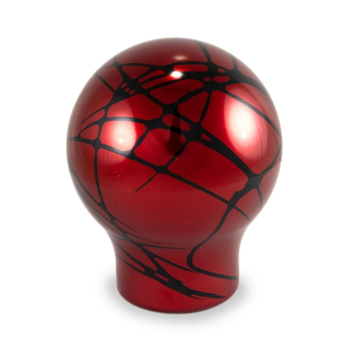 Billetworkz Manual Shift Knob Subaru STI 6-Speed - Red w/ Black Splash