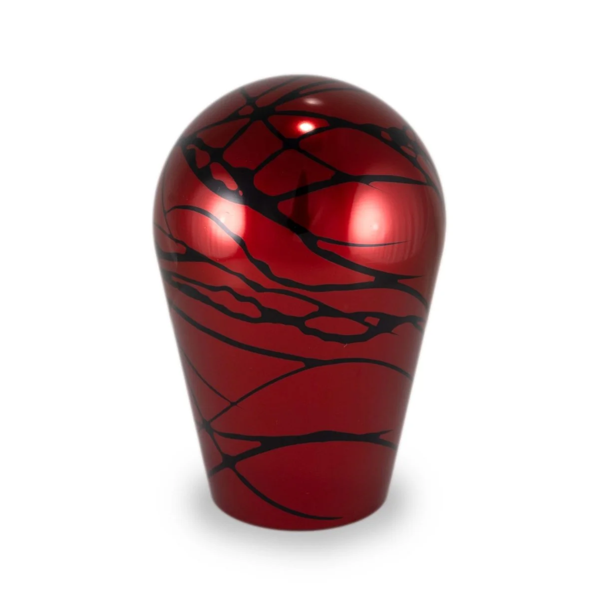 Billetworkz Manual Shift Knob Subaru STI 6-Speed - Red w/ Black Splash - Image 10