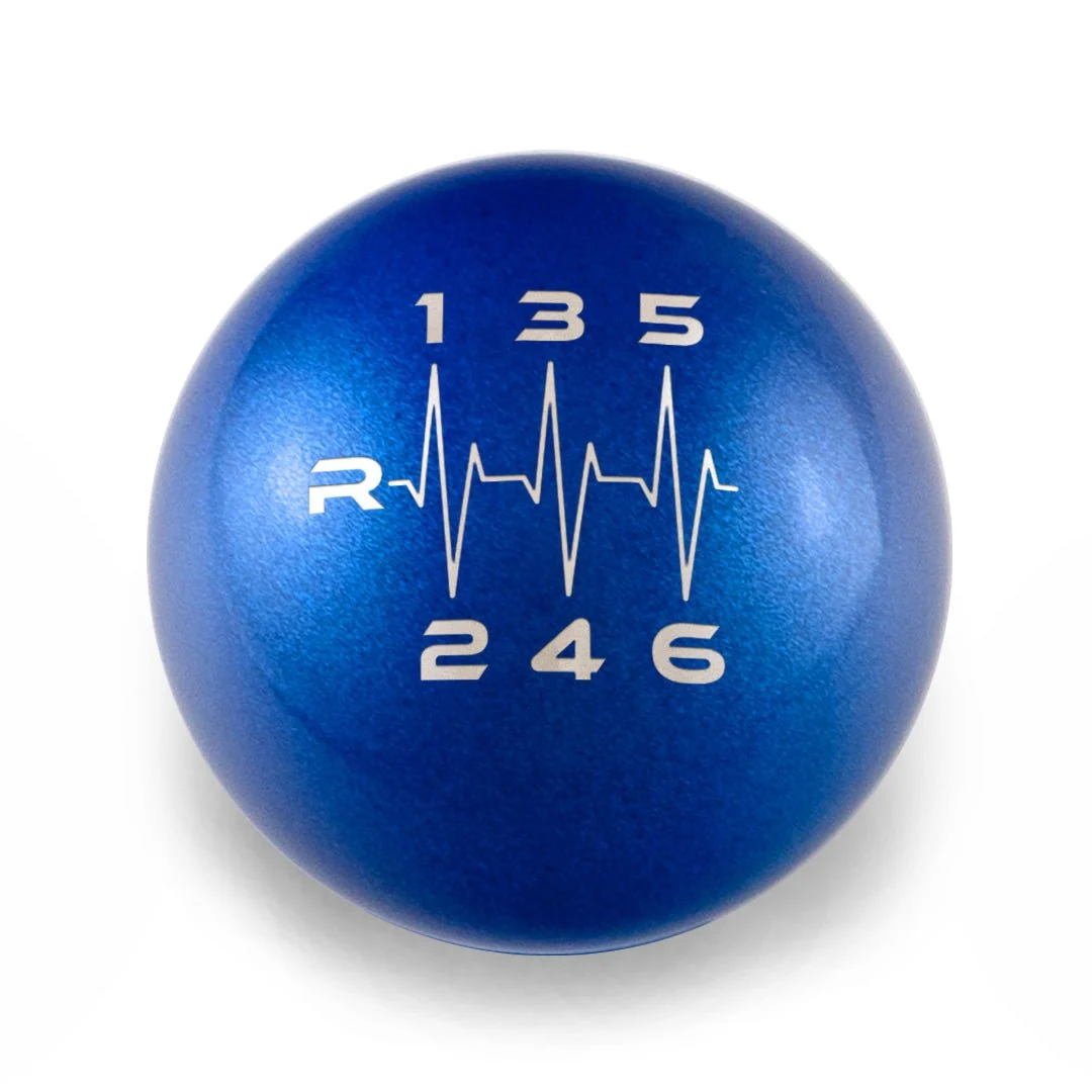 Billetworkz Weighted Stainless Steel Shift Knob 6 Speed 22-24 Subaru BRZ / Toyota GR86 - Heartbeat Engraving - Image 9