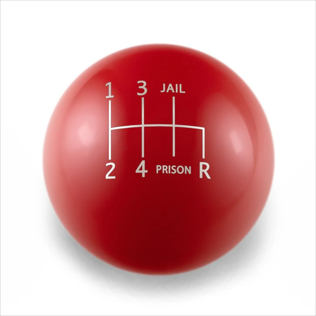 Billetworkz Weighted Shift Knob 6 Speed Jail-Prison Engraving 15-25 Subaru WRX