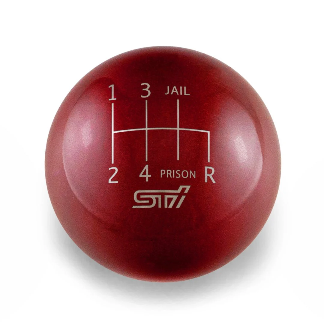 Billetworkz Weighted Shift Knob 6 Speed STI Jail-Prison Engraving Fits Most Subaru STI Models - Cobalt Blue - Image 30