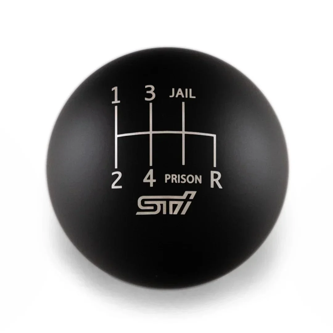 Billetworkz Weighted Shift Knob 6 Speed STI Jail-Prison Engraving Fits Most Subaru STI Models - Cobalt Blue - Image 45
