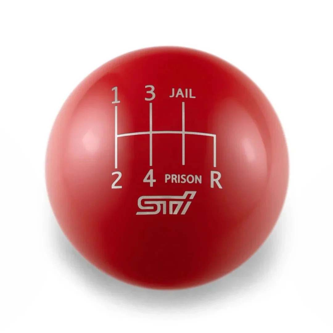 Billetworkz Weighted Shift Knob 6 Speed STI Jail-Prison Engraving Fits Most Subaru STI Models - Cobalt Blue - Image 46