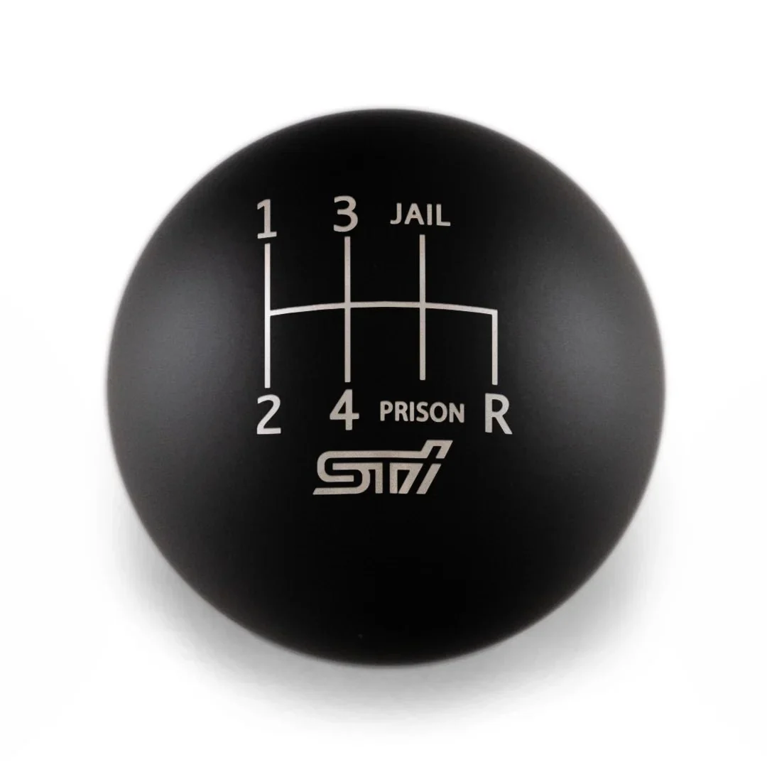 Billetworkz Weighted Shift Knob 6 Speed STI Jail-Prison Engraving Fits Most Subaru STI Models - Cobalt Blue - Image 9