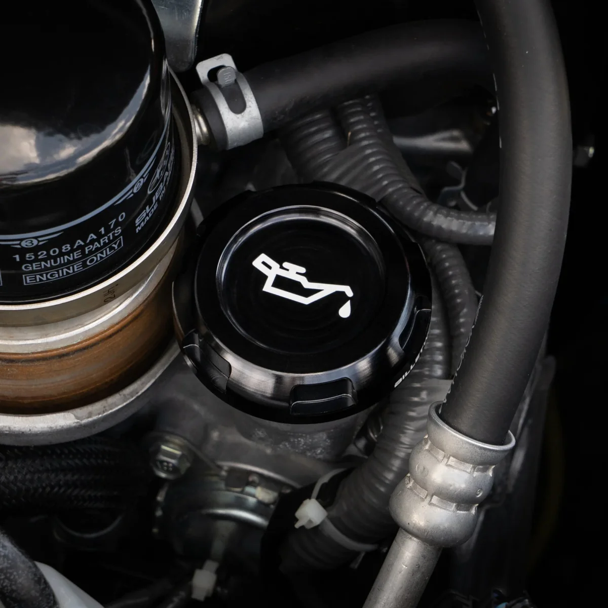 Billetworkz Zero Series Oil Cap w/ Engraving Most Subaru Models - Image 2