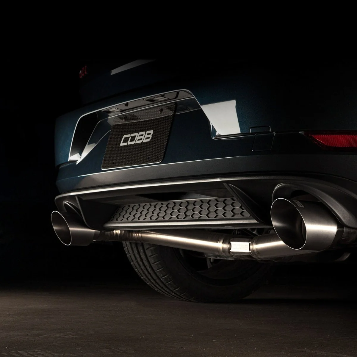 COBB Brushed Titanium Exhaust Tip Kit 2015-2024 Volkswagen Golf GTI - Image 2