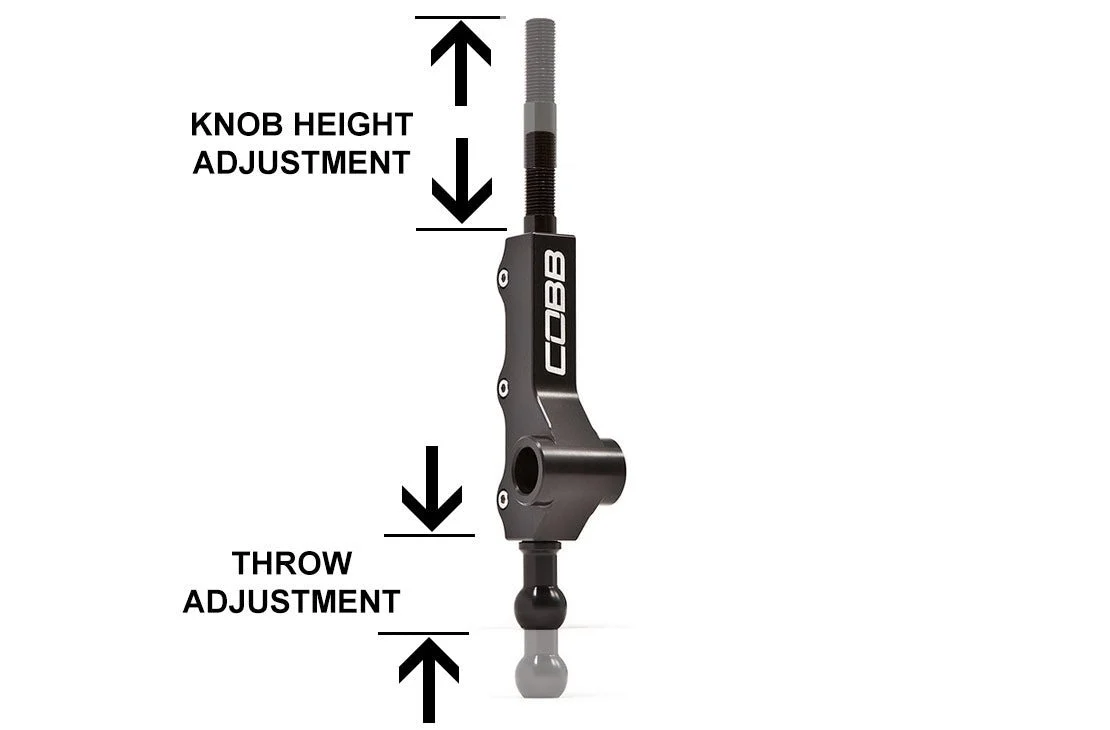 COBB Double Adjustable Tall Short Throw Shifter w/ Wide Barrel 2002-2007 WRX - Image 5