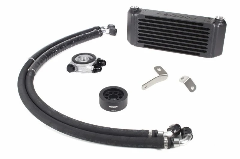 Perrin Oil Cooler Kit Black Front Mounted 2022-2026 WRX 6MT