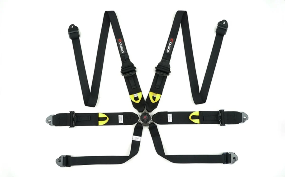 Cusco 6 Point Harness Black For Use w/ Hans Device