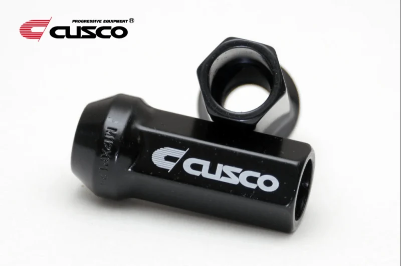 Cusco Racing 48mm Long Lug Nuts Black M12X1.25 Most Subaru Models - Image 2