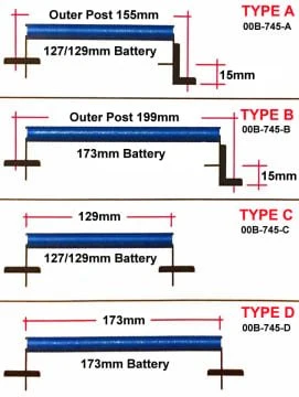 Cusco Type B Battery Tie Down Blue - Image 3