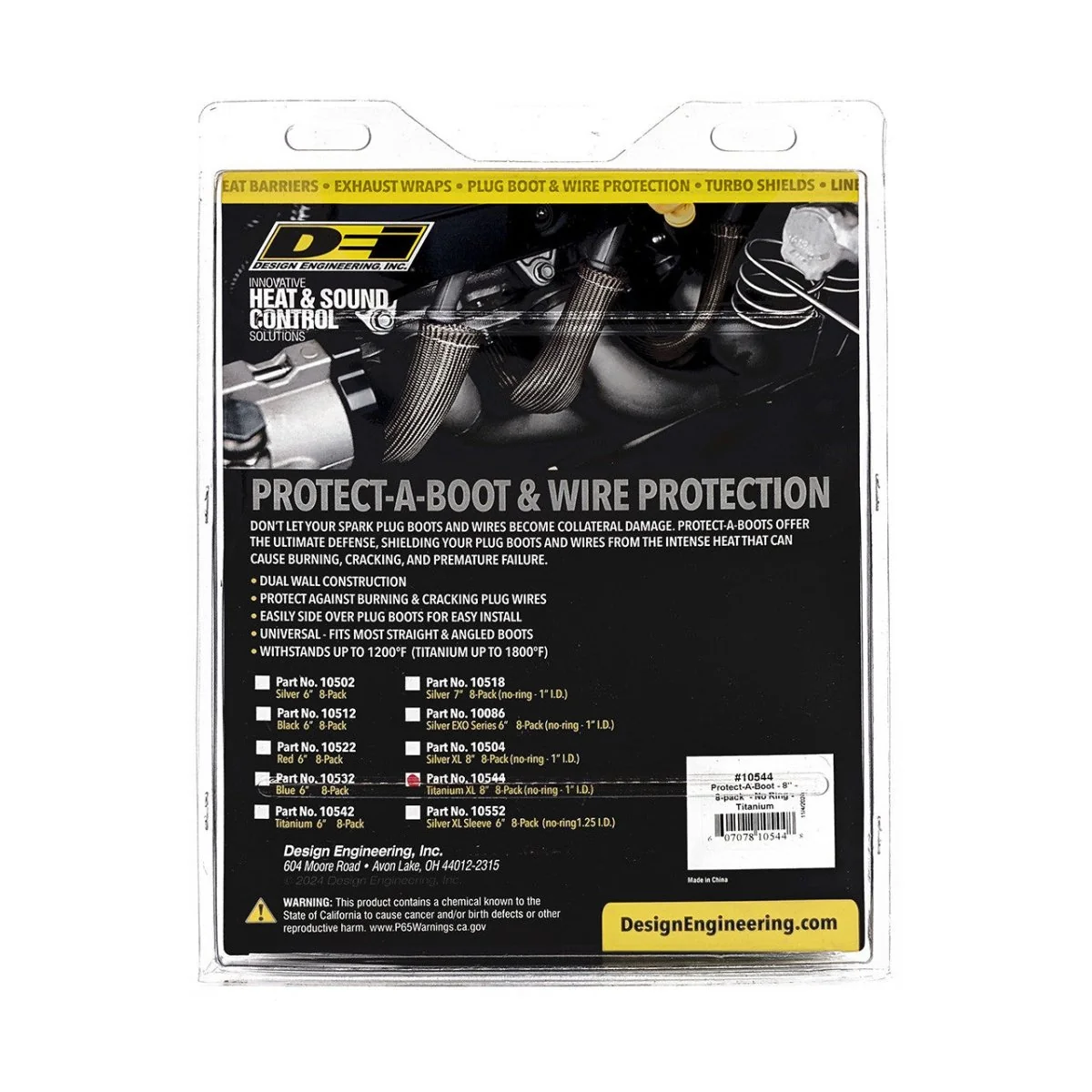 DEI Titanium Protect-A-Boot w/out Ring 8 Inches Long X 8 Pieces - Image 3