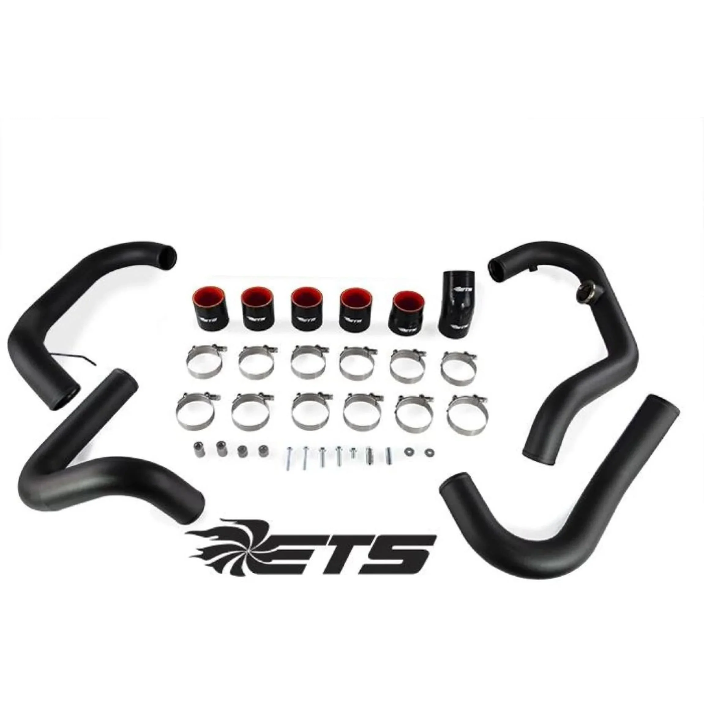 ETS Front Mount Intercooler Piping Kit w/ Wrinkle Black Piping 2015-2021 STI