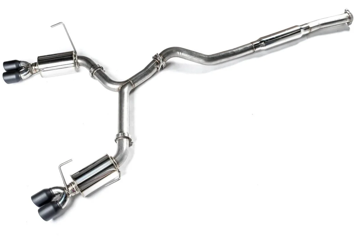 ETS Quiet Catback Resonated Stealth Black Tips 2022-2026 WRX