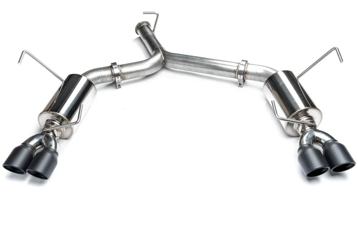 ETS Quiet Catback Resonated Stealth Black Tips 2022-2026 WRX - Image 2