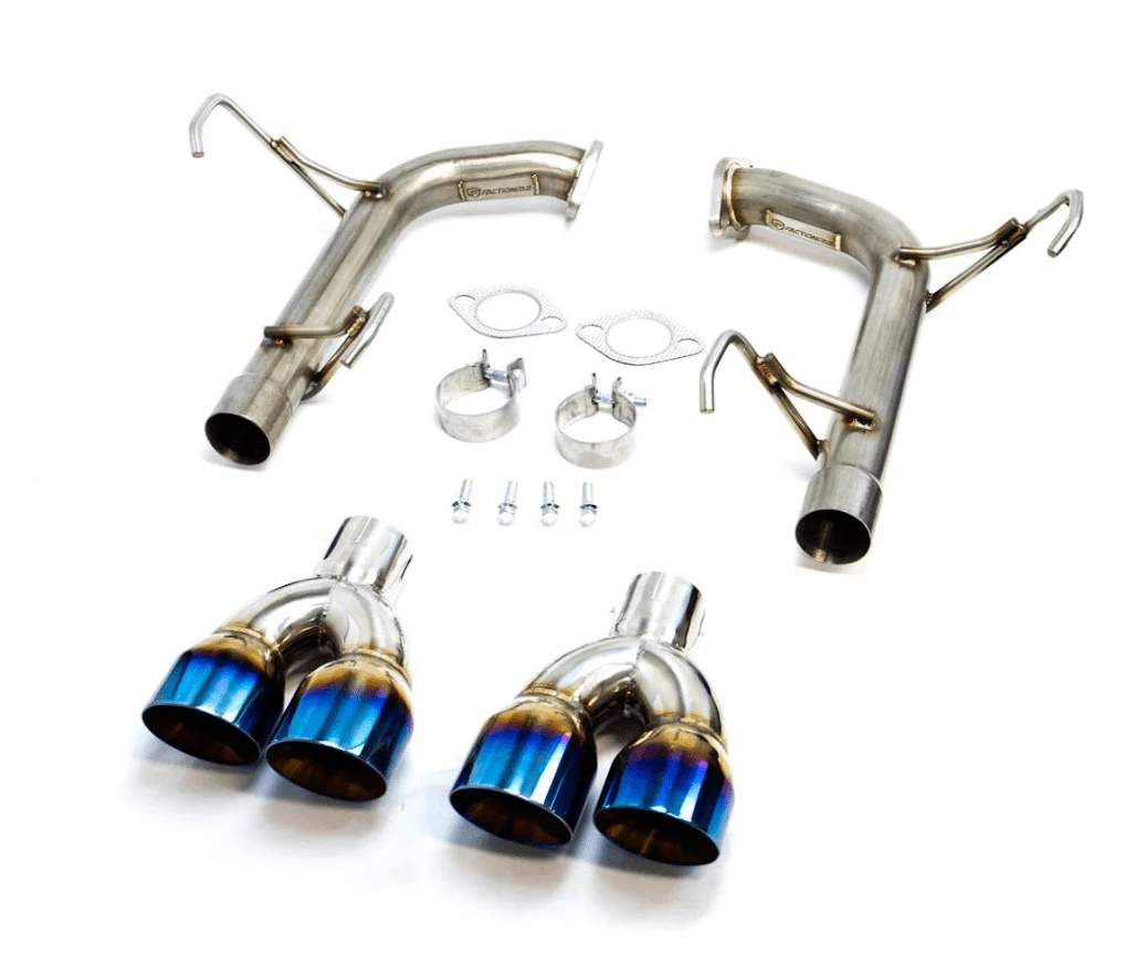 FactionFab Axle Back Exhaust Dual Wall Burnt Stainless Tip 2022-2026 WRX - Image 3