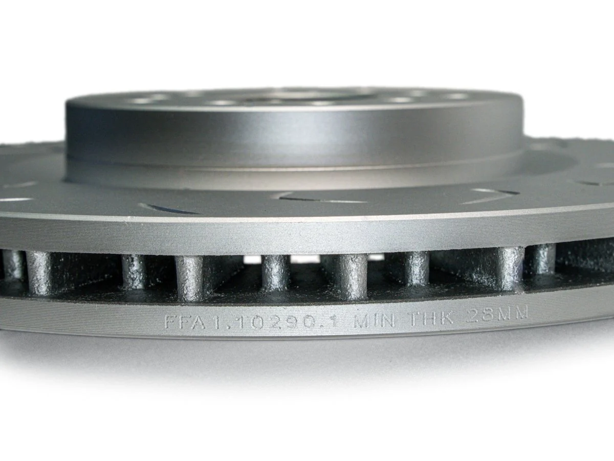 FactionFab Slotted Front Rotor V2 Dual Drilled 2004-2017 STI - Image 5