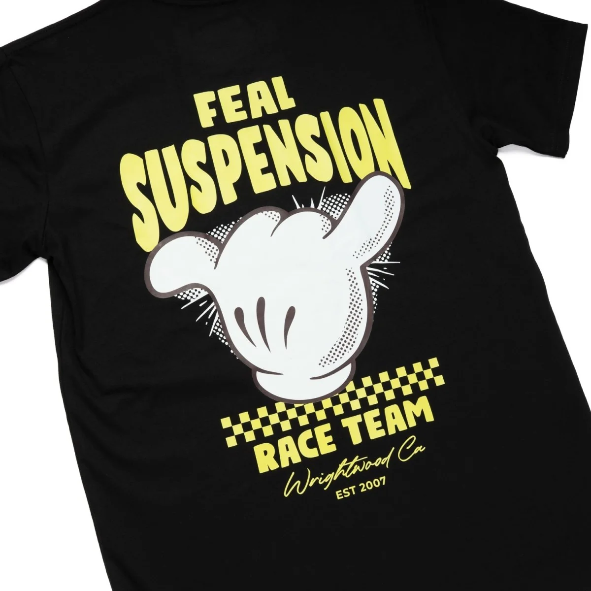 FEAL Suspension Race Team Official "Shaka" Short Sleeve Shirt Black (All Sizes) - Image 7