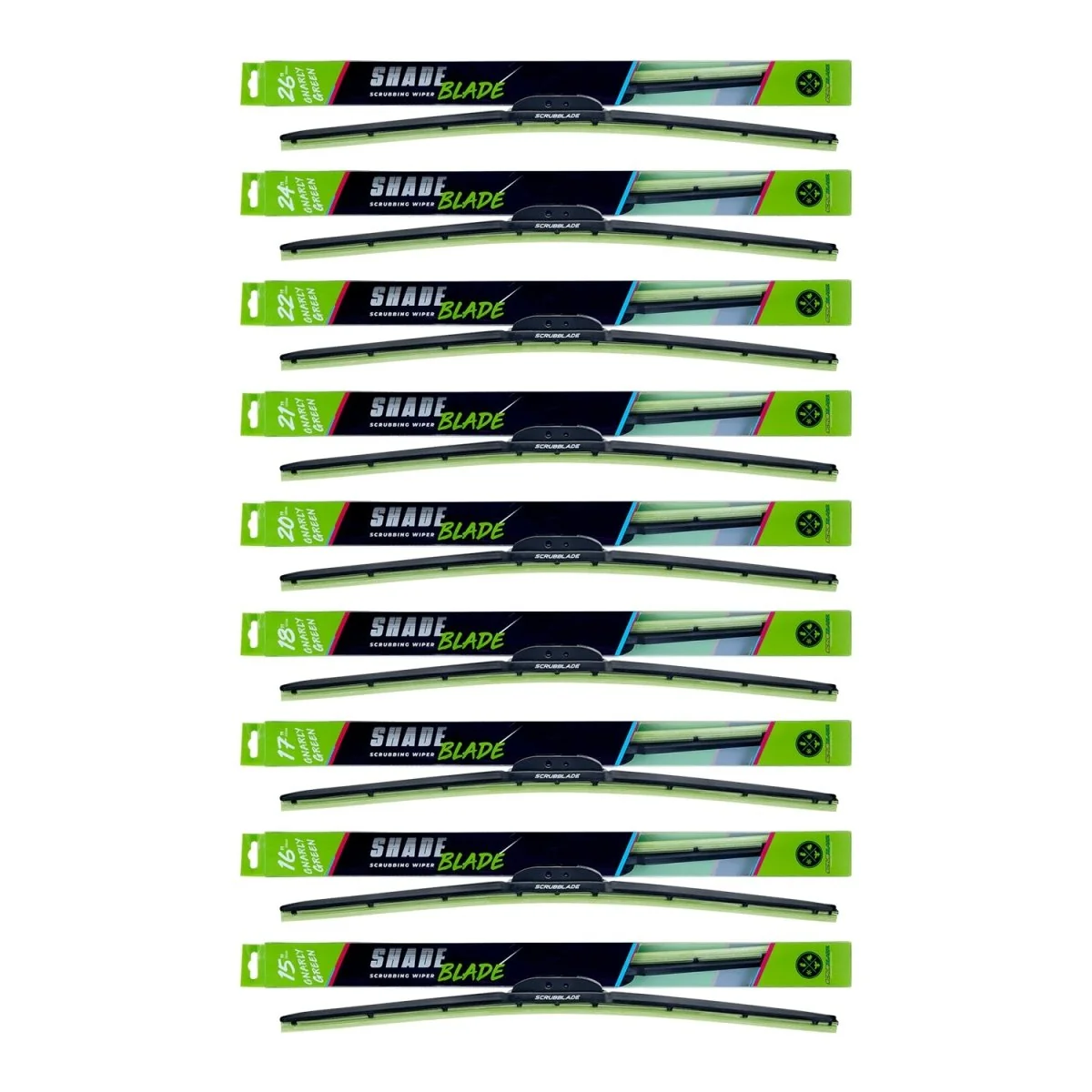 Scrubblade Gnarly Green ShadeBlade Wiper Blade
