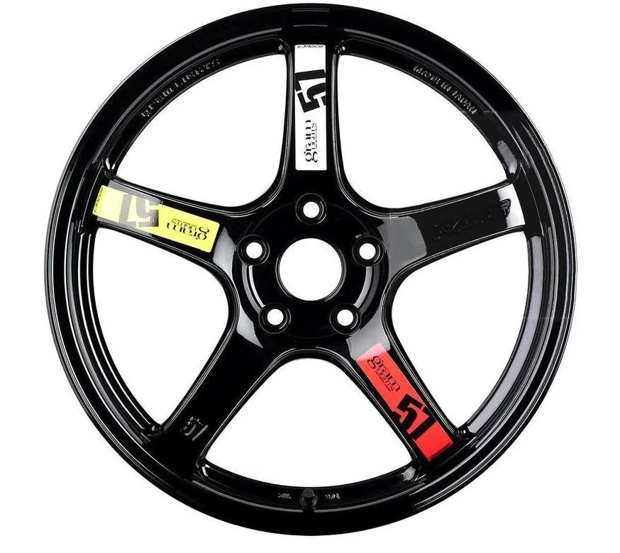 Gram Lights 57DR / 57CR Spoke Sticker Pair Yellow