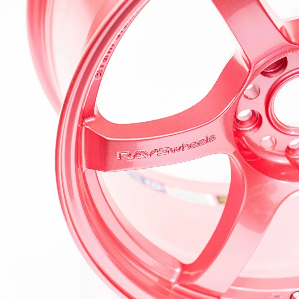 Gram Lights 57DR Sakura Pink w/ Center Cap 18x9.5 5x100 38mm Offset - Image 4