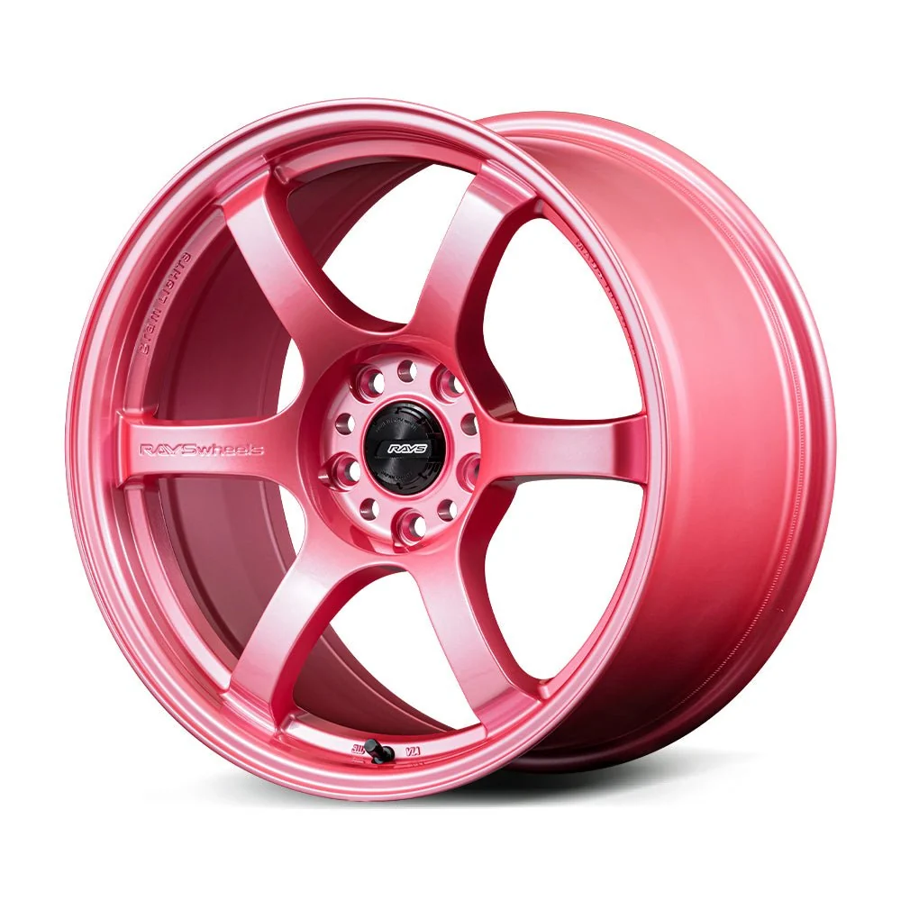 Gram Lights 57DR Sakura Pink w/ Center Cap 18x9.5 5x114.3 38mm Offset 2015-2026 WRX / 2011-2021 STI