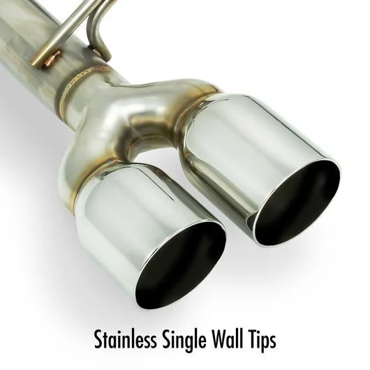 Remark Stainless Steel Axle Back w/ Single Wall Polished Tips 2015-2021 WRX / 2015-2021 STI - Image 2