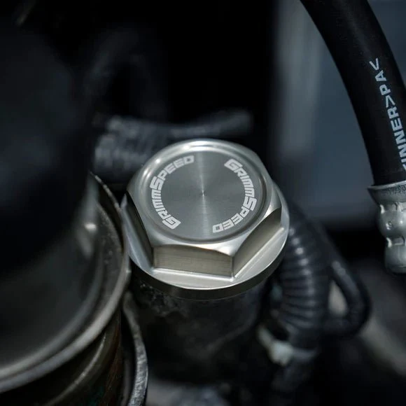 GrimmSpeed Bolt Style Silver Oil Cap Most Subaru Models - Image 5