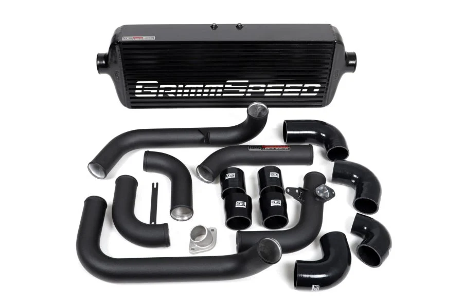Grimmspeed Front Mount Intercooler Kit Black Core w/ Black Piping 2008-2014 WRX