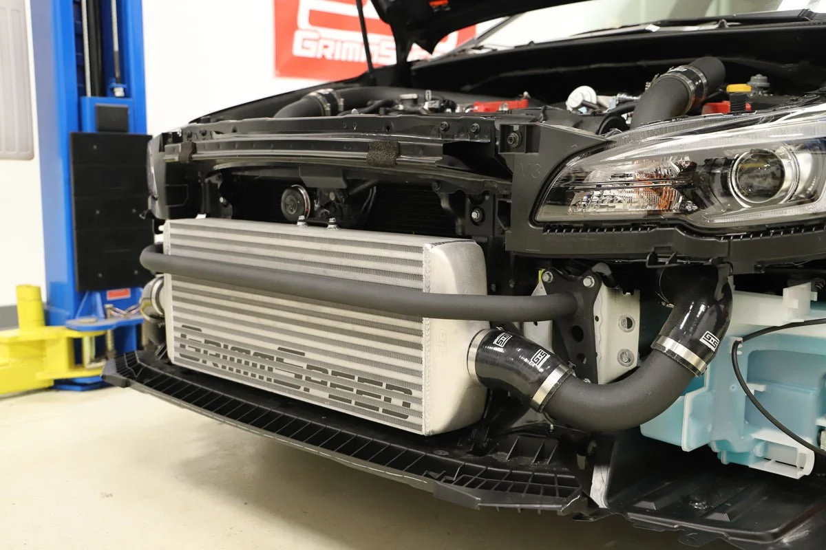 Grimmspeed Front Mount Intercooler Kit Silver Core w/ Black Piping 2015-2021 STI - Image 12