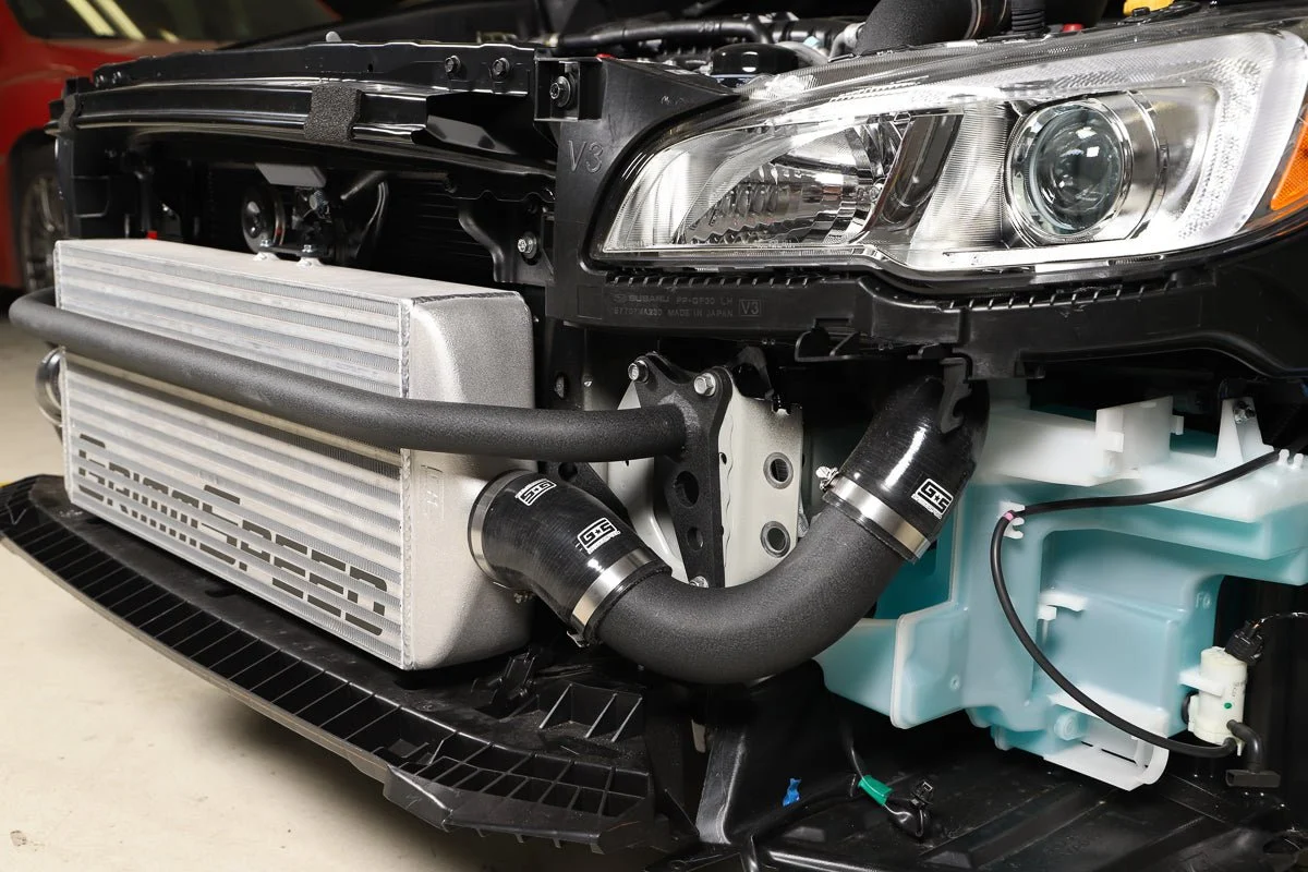Grimmspeed Front Mount Intercooler Kit Silver Core w/ Black Piping 2015-2021 WRX - Image 10