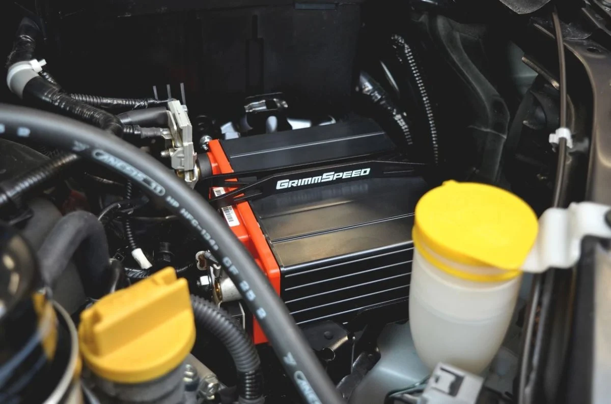 Grimmspeed Lightweight Battery Mount Kit Black 2008-2021 WRX / 2008-2021 STI - Image 3
